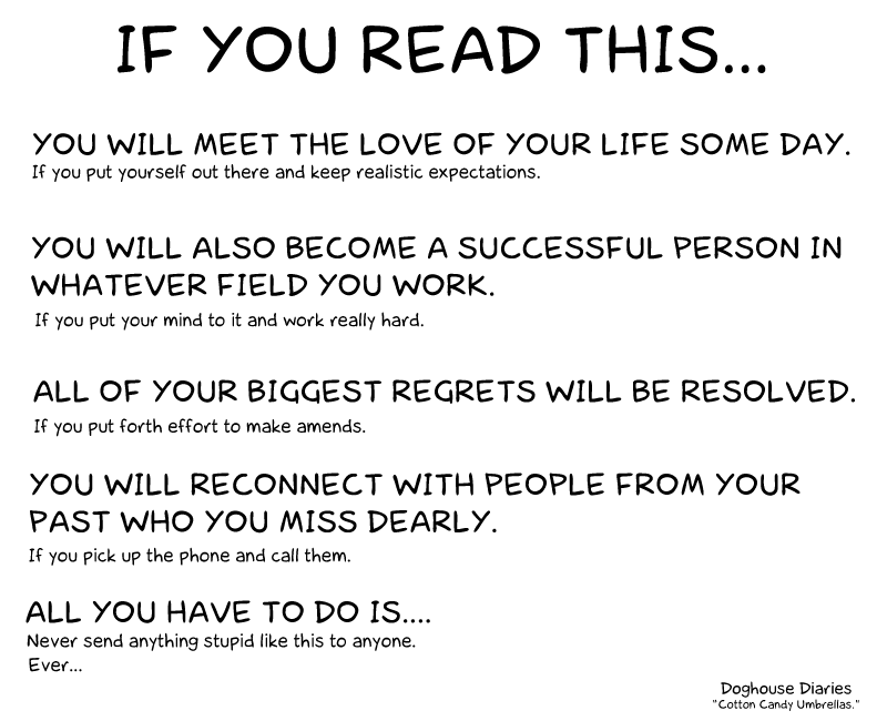 if you read this
