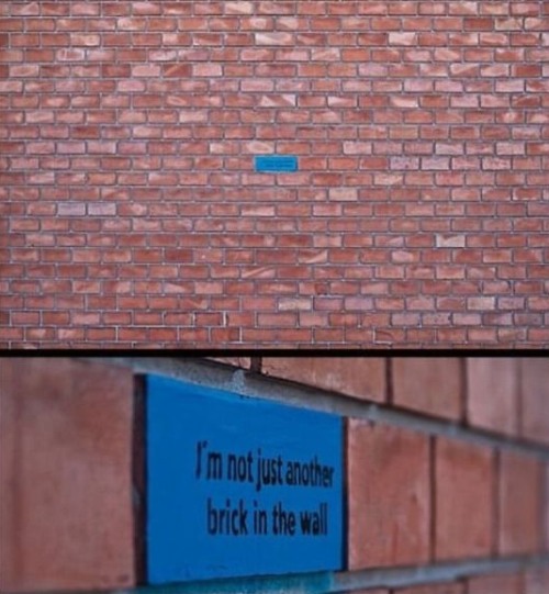 just another brick in the wall
