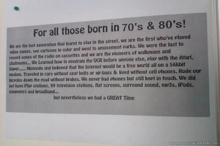 born in 70s and 80s