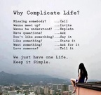 complicate life