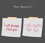 font matters